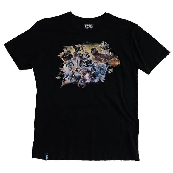 BlizzCon 2017 (Medium) Short Sleeve T-Shirt Black Blizzard World Of Warcraft Wow - Picture 1 of 5